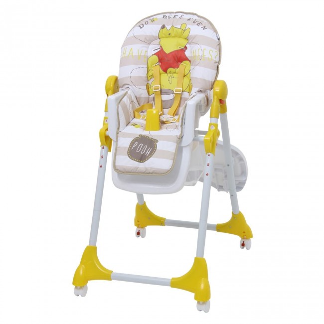 Стульчик для кормления Polini kids Disney baby 470 Медвежонок Винни "Чудестный день" желтый Стульчик для кормления Polini kids Disney baby 470 Медвежонок Винни "Чудестный день" желтый